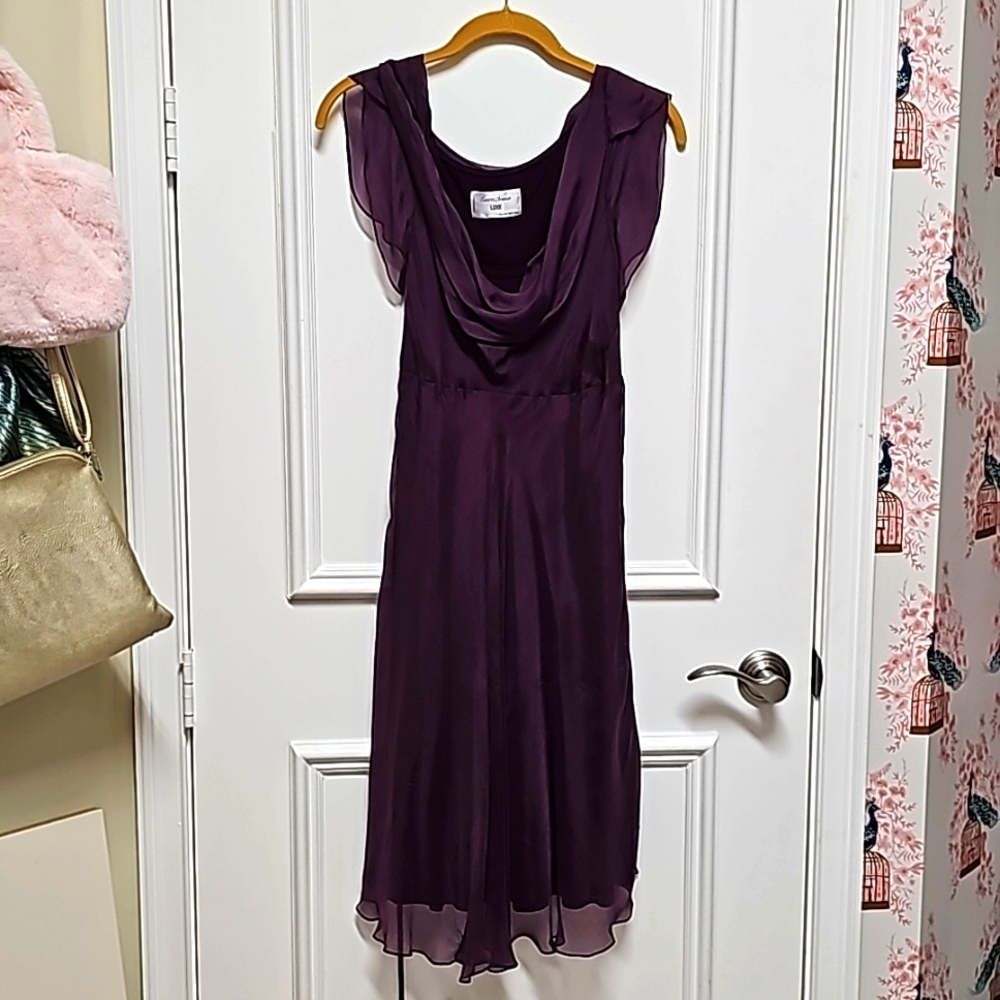 SERAPHINE LUXE | Silk Chiffon Maternity Cocktail Dress🤰